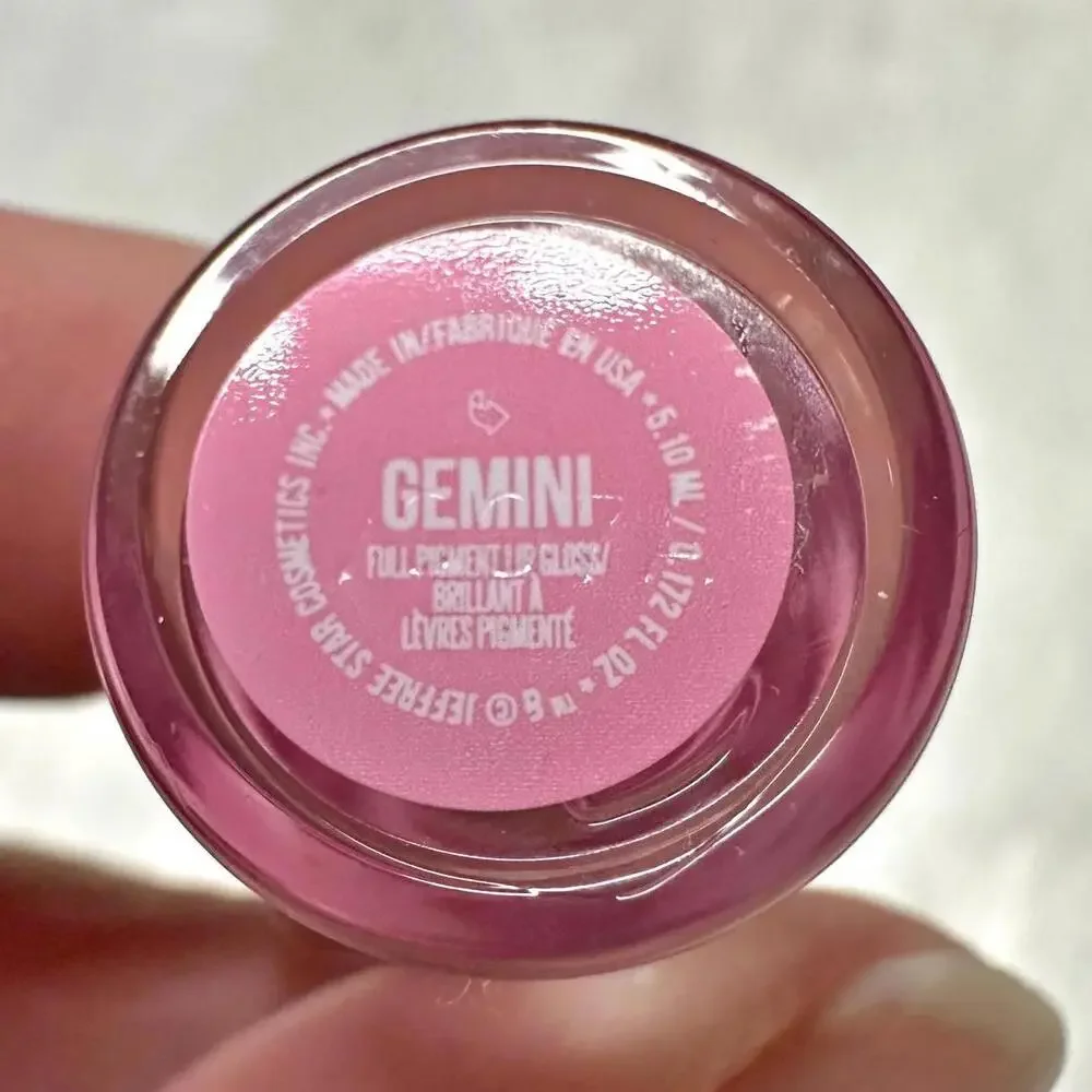 NIB Jeffree Star Supreme Full Pigment Lip Gloss Gemini Full Size 5.10ml